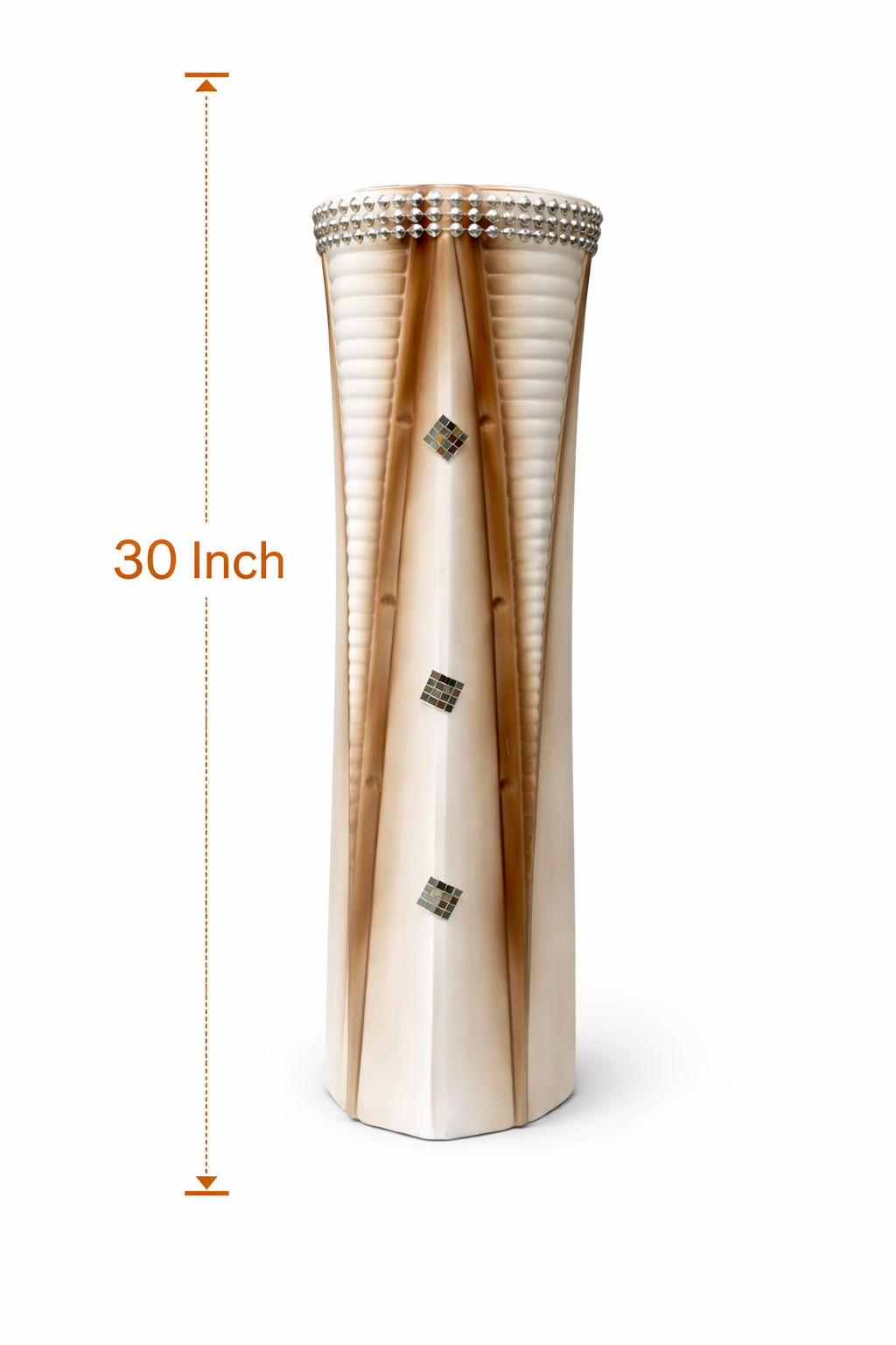 Ivory & Champagne Finish with Crystal Stud Rim 2